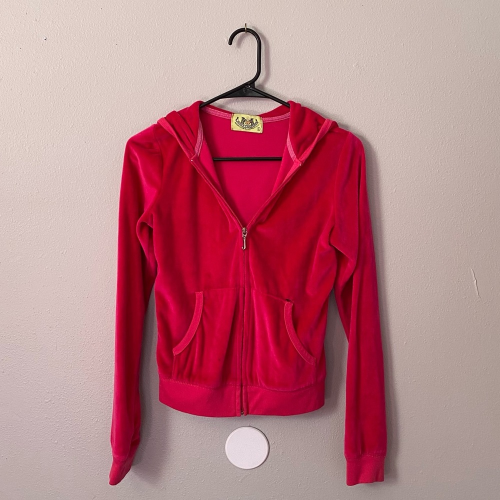 Juicy Couture Hot Pink Velour Hoodie